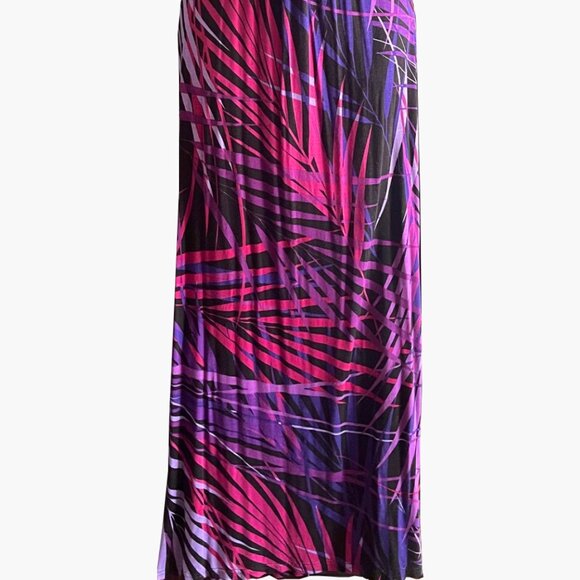 Tropical Print Summer Dress - Picture 5 of 6